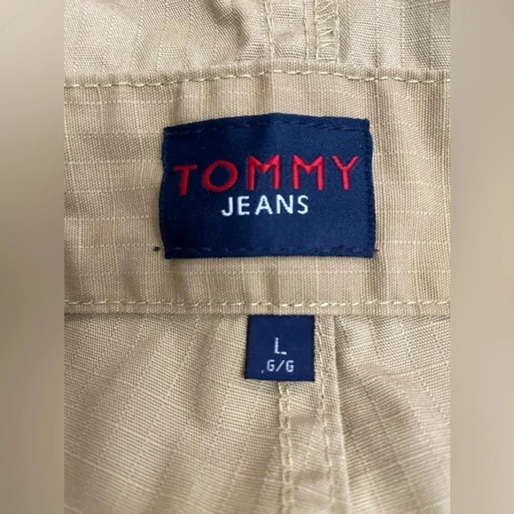 Vintage Tommy Hilfiger jumpsuit overalls carpenter size Large 90's wide‎ leg - Picture 12 of 15